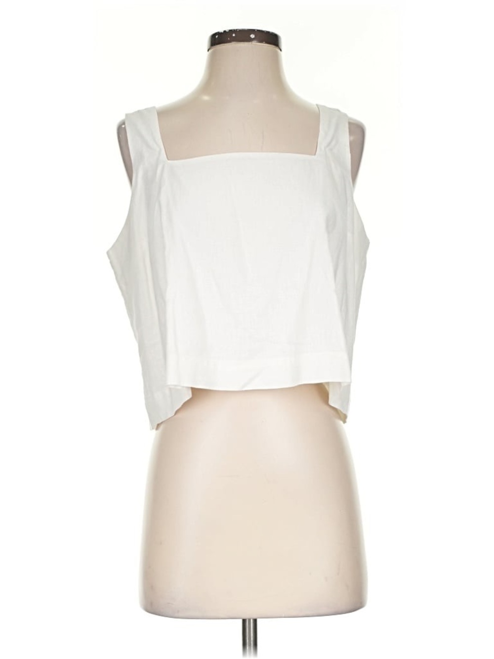 GAP White Square-Neck Crop Tank
